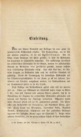 Aristoteles in der Scholastik : ein Beitrag zur Geschichte der Philosophie im Mittelalter