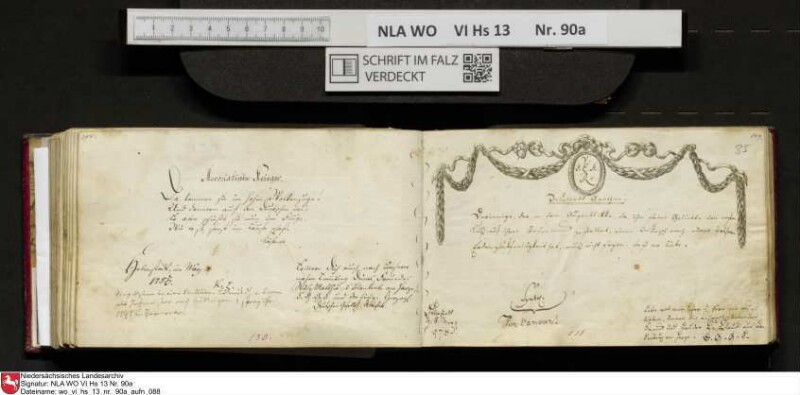 Stammbuch des Ernst Philipp Ludwig Zellmann (1763-1795) aus
                           Braunschweig
