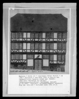 Marburg, Gasthaus "Roter Hirsch"