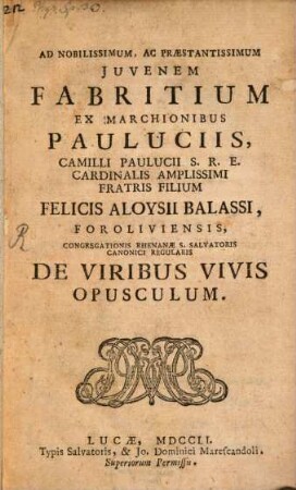 De viribus vivis opusculum