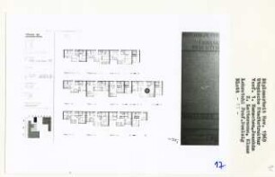 Utopische Stadtstruktur, Berlin-Mitte (Diplomarbeit bei Peter Poelzig): Wohnungen, Typologie der Wohnungsformen, Grundrisse 1:100