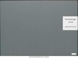 Ost-Turkestan, Mongolei, Mandschurei, Reisen von Sven Hedin, Filchner, Futterer, Stein, Kozlow u.a. : 1900-1904 : Kartensammlung