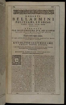 Apologia Pro Responsione Sua Ad Librum [...]