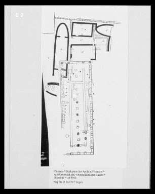 Tempel des Apollon Thermios und vorgeschichtliche Bauten