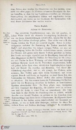 Viertes Kapitel: Anfänge der Katakomben