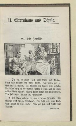 II. Elternhaus und Schule