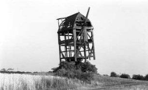Pömmelte. Mühle Engelbrecht, Bockmühle, Skelett (1980/81 eingestürzt)