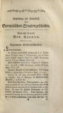 Anleitung zur Kenntniß der Europäischen Staatenhistorie nach Gebauerscher Lehrart