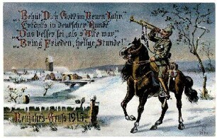 Weihnachts- und Neujahrs-Glückwunschkarten: Nr. 1510: "Behüt Dich Gott im Neuen Jahr" ...