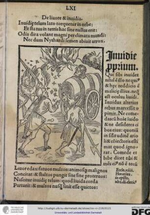 De livore et invidia.
