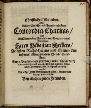 Christliches Mitleiden.