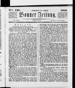 Bonner Zeitung. 1824-1830