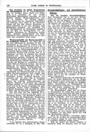 Schwarz: Aus der bayrischen Kriegsblindenfürsorge [Kriegsgeschädigten- und Hinterbliebenenfürsorge]
