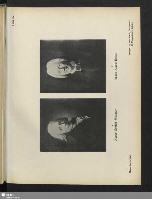 a) August Gottlieb Meissner - b) Johann August Ernesti