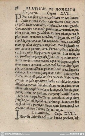 De porro. Caput XVII.