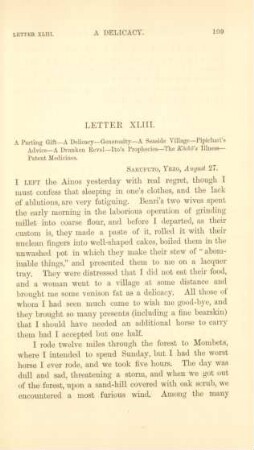 Letter XLIII. A parting gift ...