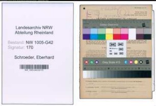 Entnazifizierung Eberhard Schroeder , geb. 27.11.1913 (Techn.Angestellter)