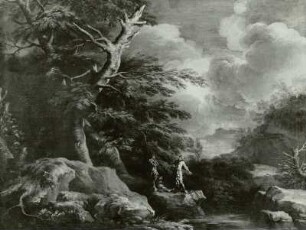 Waldlandschaft mit drei Philosophen