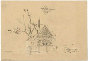 Gsaenger, Gustav; Ramsau bei Berchtesgaden (Bayern); Ev. Kirche - Tektur (Querschnitt)
