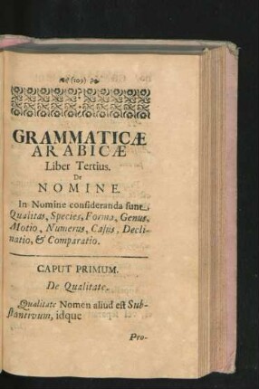 Liber Tertius. De Nomine.