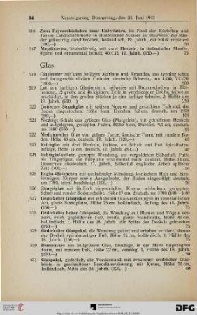 Glas (Nr. 518-552)