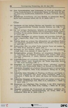 Glas (Nr. 518-552)