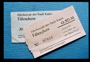 Ketzin Fährtarif 16.5.80.