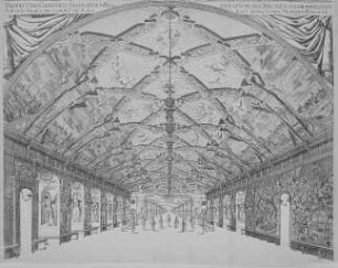 Riesensaal im Dresdner Schloss, Kupferstich, 1680