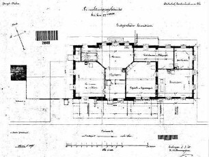 Reichenbach (Fils): Empfangsgebäude Verwaltungsgebäude Grundriß Erdgeschoß
