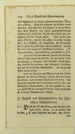 8) Begriff und Zusammenhang der historischen Wissenschaften