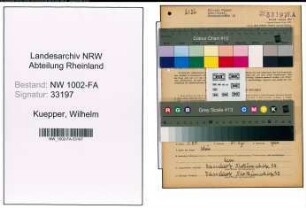 Entnazifizierung Wilhelm Kuepper, geb. 28.03.1908 (Landwirt)