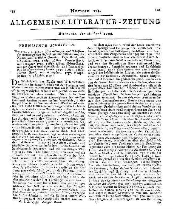 Schwarzkopf, J. v.: Ueber Zeitungen. Ein Beytrag zur Staatswissenschaft. Frankfurt am Main: Varrentrapp & Wenner 1795