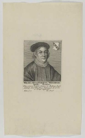 Bildnis des Wilhelmvs de Werdena