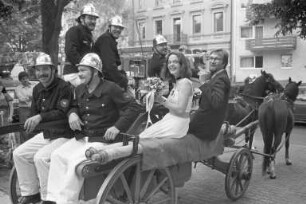 Hochzeit des Brandassessors bei der Berufsfeuerwehr Karlsruhe Rudolf März