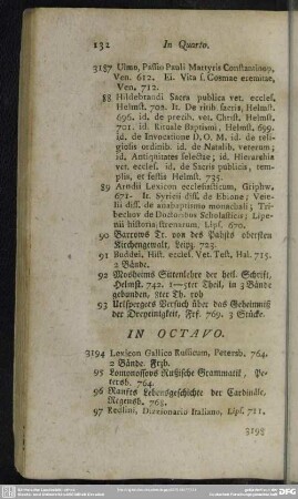 [Libri] In Octavo