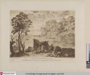 [See- und Uferansicht mit Acis und Galathea.]