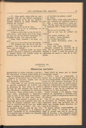 Capítulo III : Misterios sociales