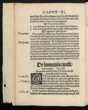 De humanis constitutionibus. Ca. XII.