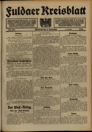 Ausgabe vom Mittwoch, den 02. Dezember 1914.