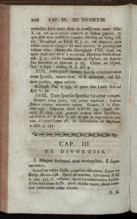 Cap. III. De Divortiis – Cap. IV. De Adulteriis