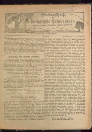 Katholikentag und katholische Lehrerschaft