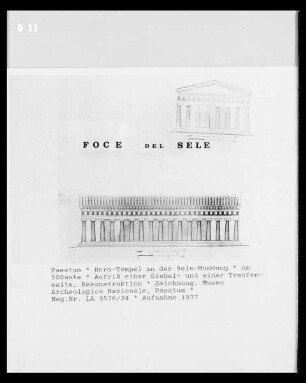 Paestum, Hera-Tempel an der Selemündung (Foce del Sele)