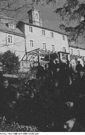 Moritzburg, Boxdorf. Sozialkasse-Heim Boxdorf, November 1953