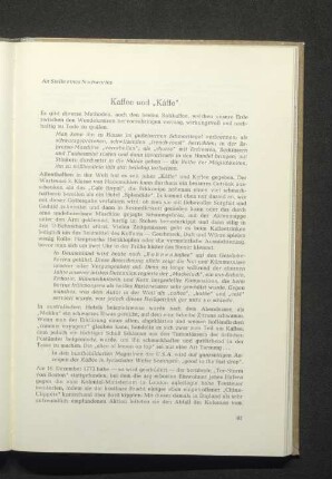 Kaffee und ,,Káffe"
