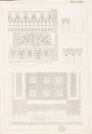 »Tektonik der Hellenen« (Tafelband, 2. Auflage Berlin 1874): Tafel 19: Ornamentik