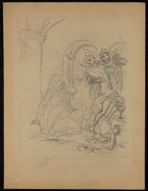Faust und Mephisto bei Gretchen im Kerker