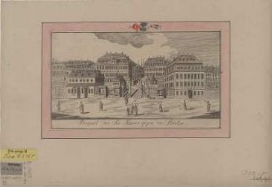 Ansicht der Umgebung des Seetores in Dresden, Kupferstich, vor 1782 : Prospect des See-Thores gegen die Stadt / [F. G. Schlitterlau sc.] - [Dresden] , [vor 1782]. - 1 Kunstbl. : Kupferst. ; 25 x 14 cm