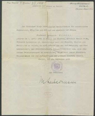Brief an Ferruccio Busoni : 13.09.1923