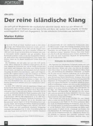 Jón Leifs: Der reine isländische Klang
