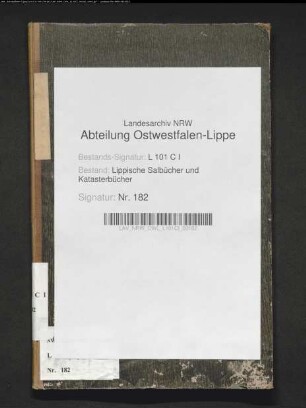 Namensregister zum Salbuch der Stadt Salzuflen von 1854 (Duplikat)